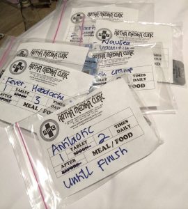 Antibiotics given by doctor in Indonesia for traveler's diarrhea.